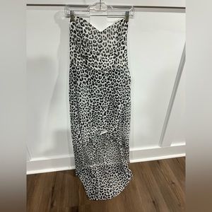 BRAND NEW Express Romper/Dress- Black & White Leopard